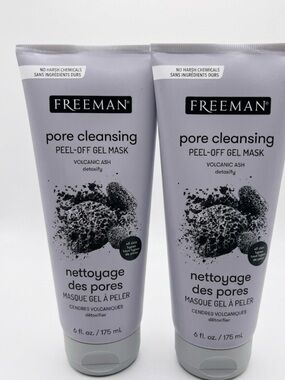 Two FREEMAN Pore Cleansing Peel-Off Gel Mask